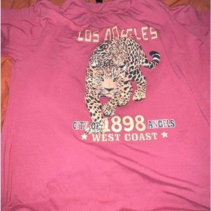 reddish pinkish shirt